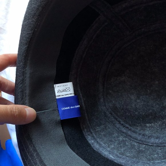 GREY WOOL FEDORA cdg comme des garçons - Picture 2 of 4